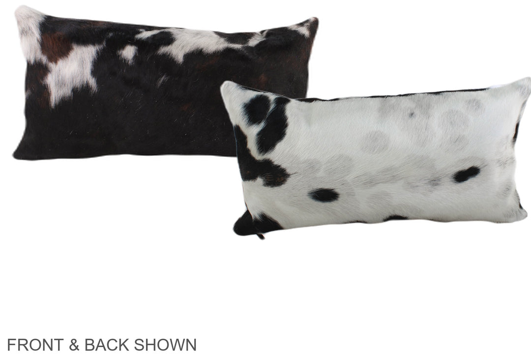 Tricolor 12"x22" Brazilian Cowhide Pillow #A39505 by Hudson Hides