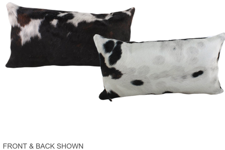 Tricolor 12"x22" Brazilian Cowhide Pillow #A39505 by Hudson Hides