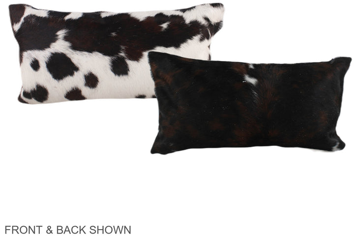 Tricolor 12"x22" Brazilian Cowhide Pillow #A39506 by Hudson Hides