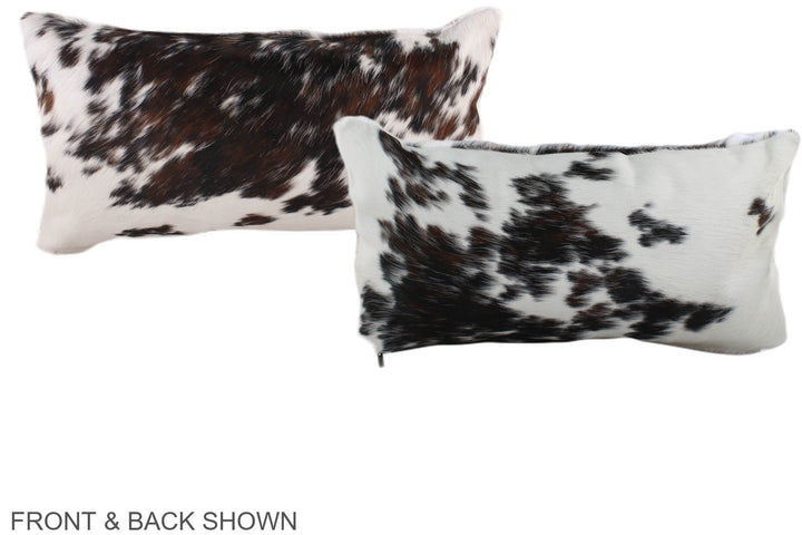Tricolor 12"x22" Brazilian Cowhide Pillow #A39508 by Hudson Hides