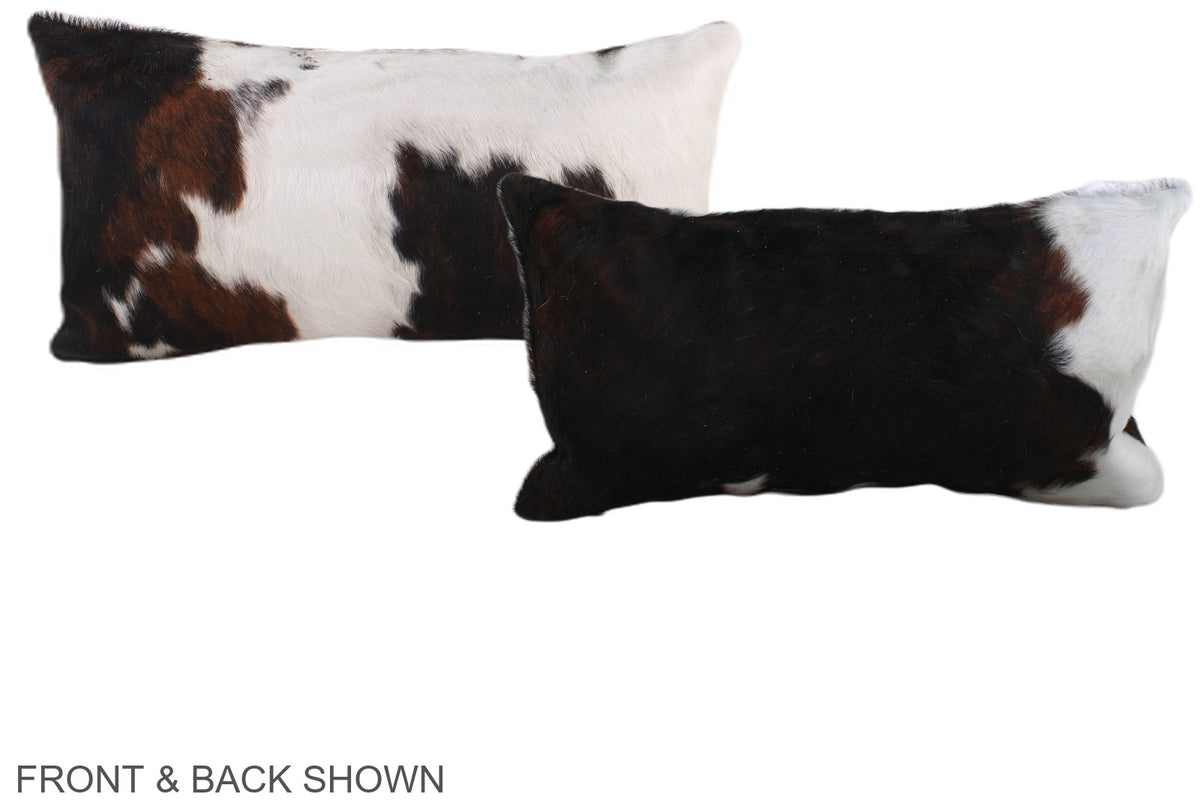 Tricolor Cowhide Pillow #A39512