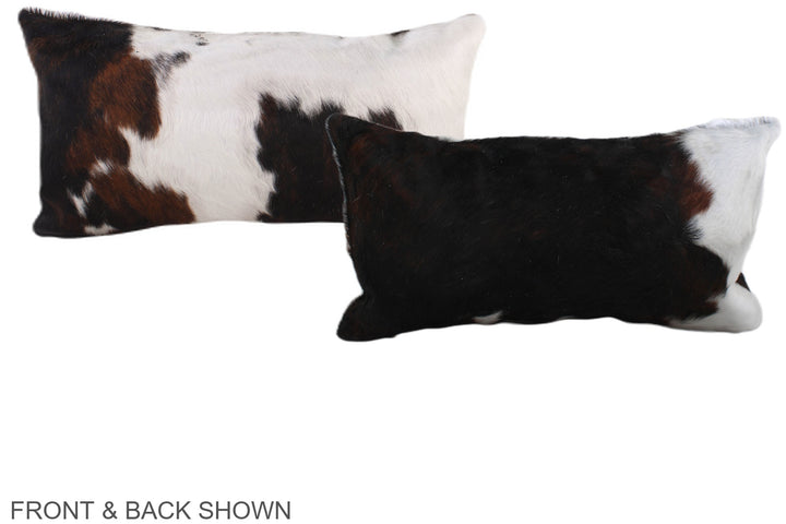 Tricolor 12"x22" Brazilian Cowhide Pillow #A39512 by Hudson Hides
