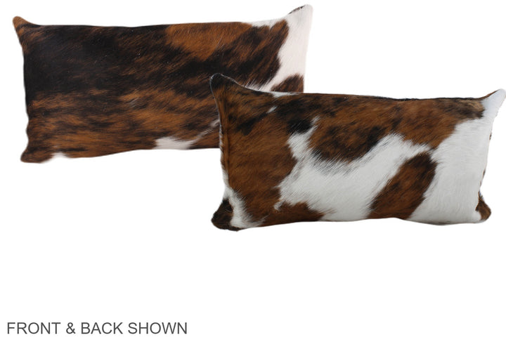 Tricolor 12"x22" Brazilian Cowhide Pillow #A39514 by Hudson Hides