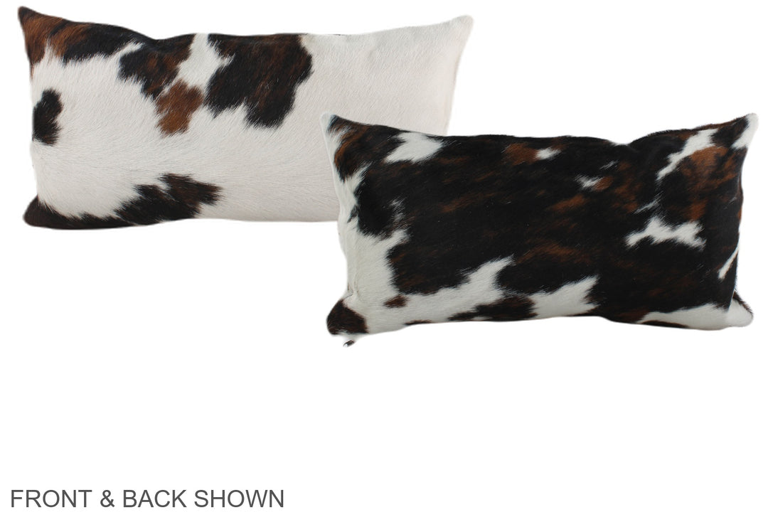 Tricolor 12"x22" Brazilian Cowhide Pillow #A39515 by Hudson Hides