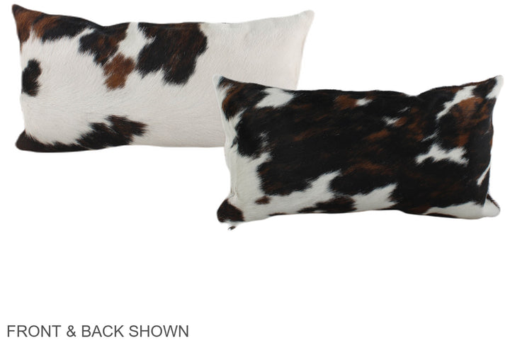 Tricolor 12"x22" Brazilian Cowhide Pillow #A39515 by Hudson Hides
