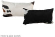 Black and White 12"x22" Brazilian Cowhide Pillow #A39518 by Hudson Hides