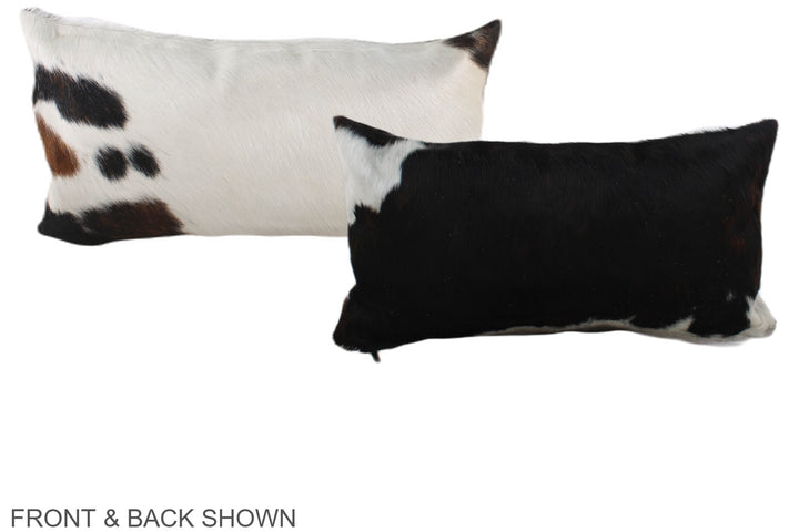 Black and White 12"x22" Brazilian Cowhide Pillow #A39518 by Hudson Hides