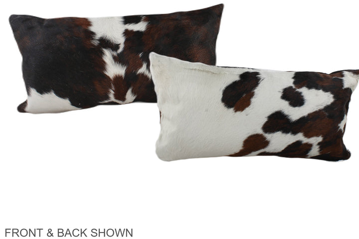 Tricolor 12"x22" Brazilian Cowhide Pillow #A39519 by Hudson Hides