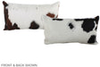 Tricolor 12"x22" Brazilian Cowhide Pillow #A39521 by Hudson Hides