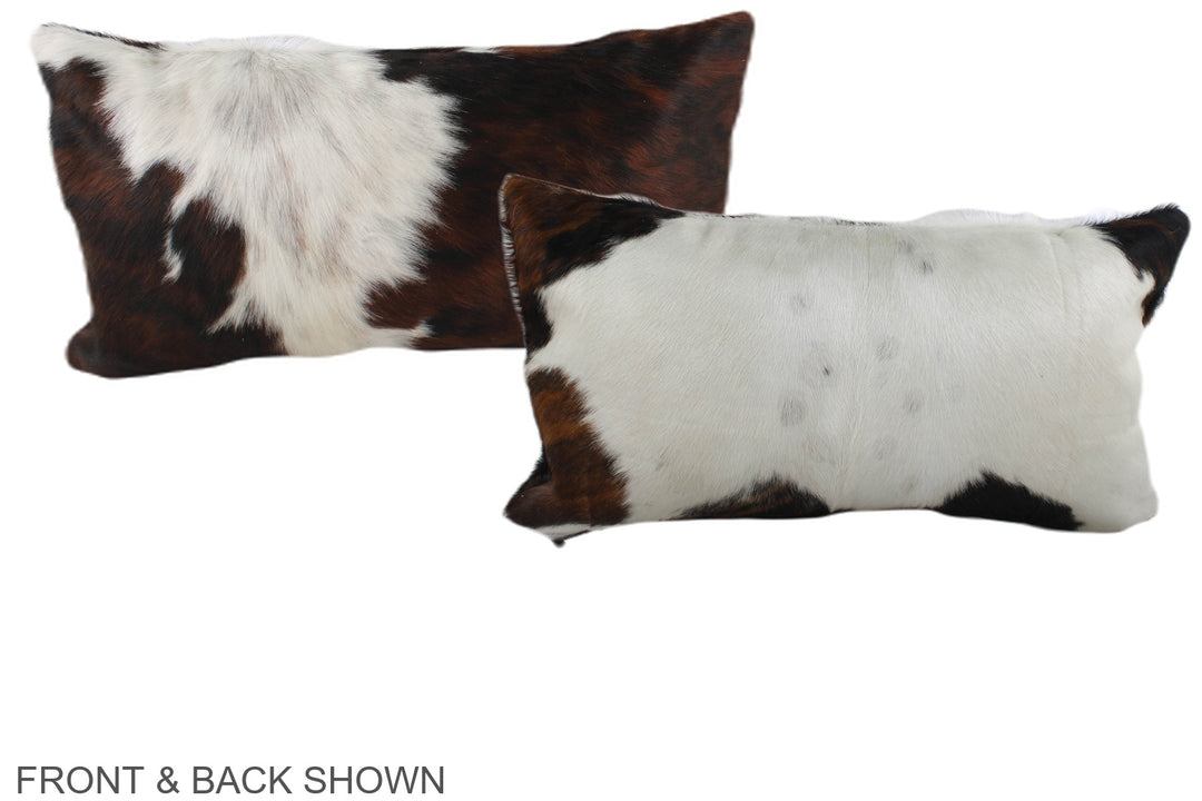 Tricolor 12"x22" Brazilian Cowhide Pillow #A39522 by Hudson Hides