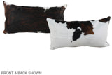 Tricolor 12"x22" Brazilian Cowhide Pillow #A39523 by Hudson Hides