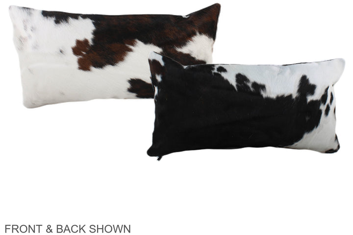 Tricolor 12"x22" Brazilian Cowhide Pillow #A39524 by Hudson Hides