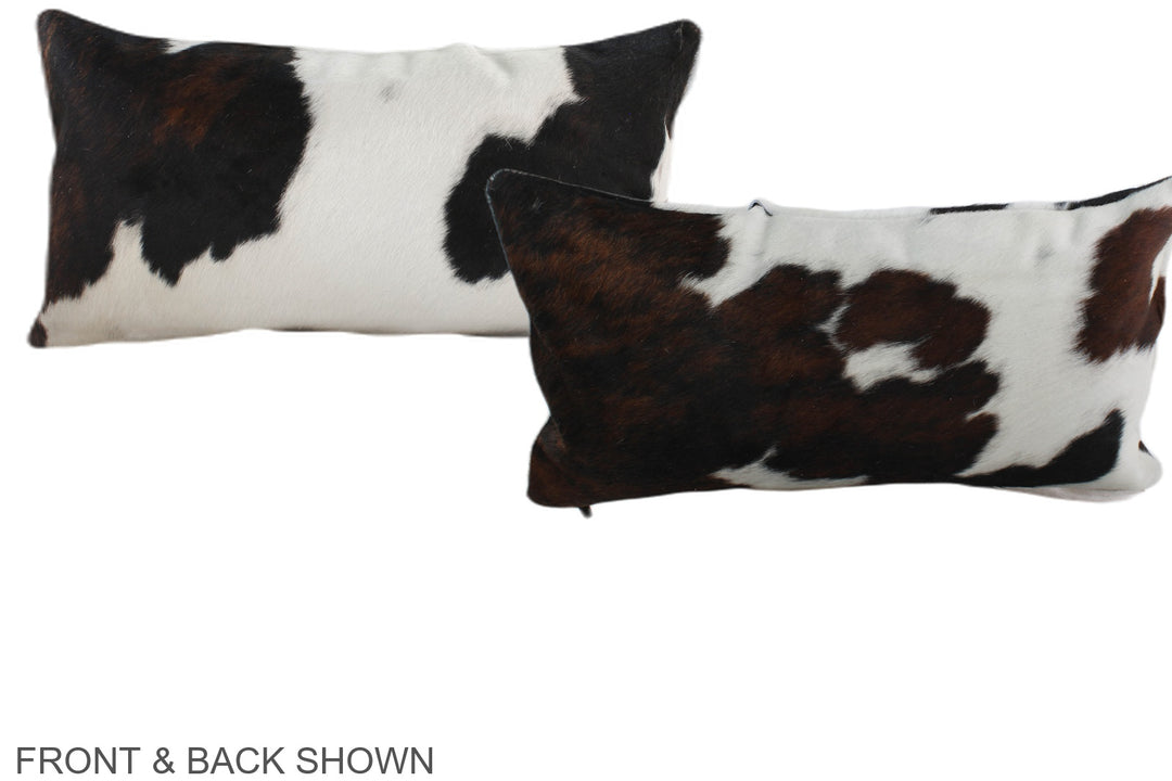 Tricolor 12"x22" Brazilian Cowhide Pillow #A39529 by Hudson Hides
