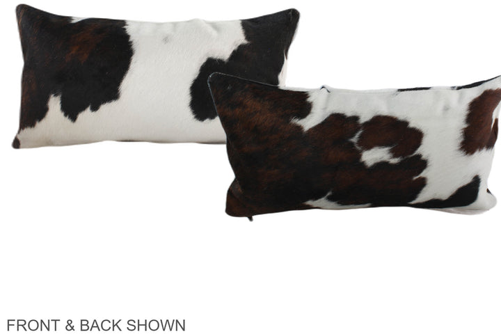 Tricolor 12"x22" Brazilian Cowhide Pillow #A39529 by Hudson Hides