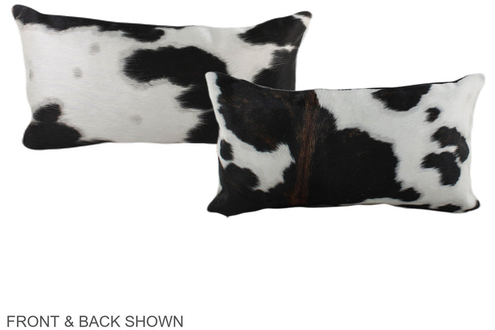 Tricolor 12"x22" Brazilian Cowhide Pillow #A39530 by Hudson Hides