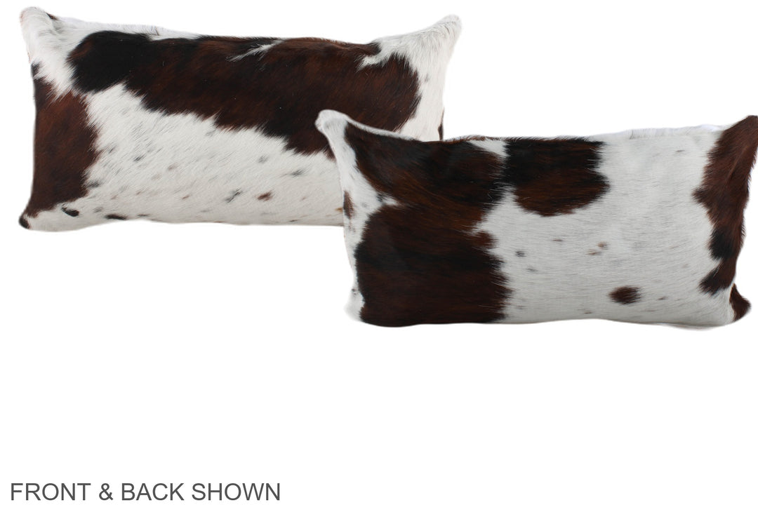 Tricolor 12"x22" Brazilian Cowhide Pillow #A39532 by Hudson Hides