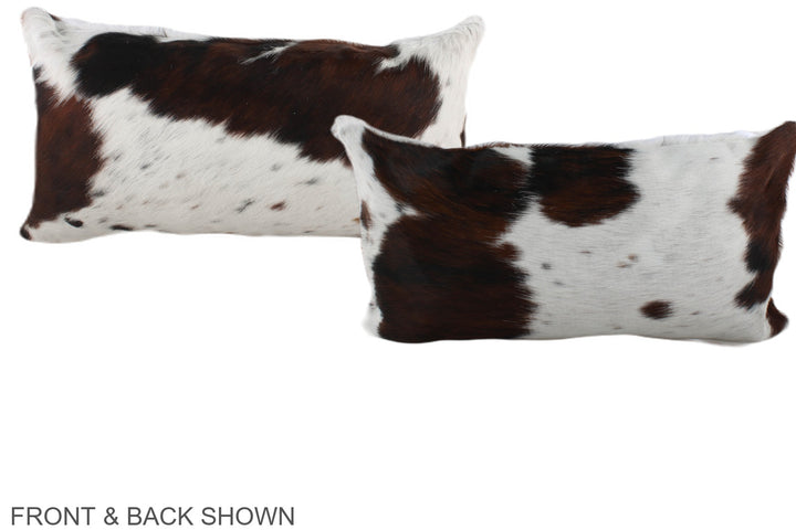 Tricolor 12"x22" Brazilian Cowhide Pillow #A39532 by Hudson Hides