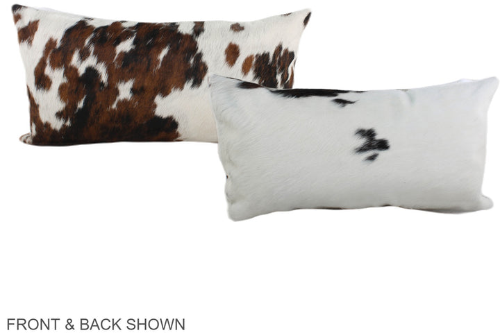 Tricolor 12"x22" Brazilian Cowhide Pillow #A39533 by Hudson Hides