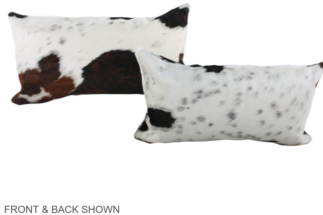 Tricolor 12"x22" Brazilian Cowhide Pillow #A39536 by Hudson Hides
