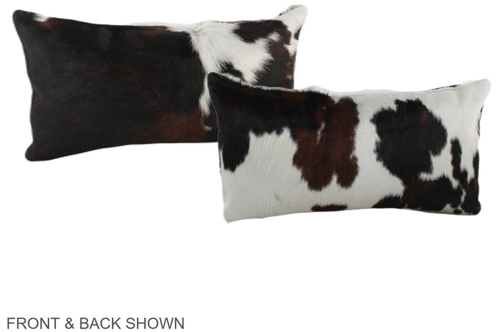 Tricolor 12"x22" Brazilian Cowhide Pillow #A39538 by Hudson Hides