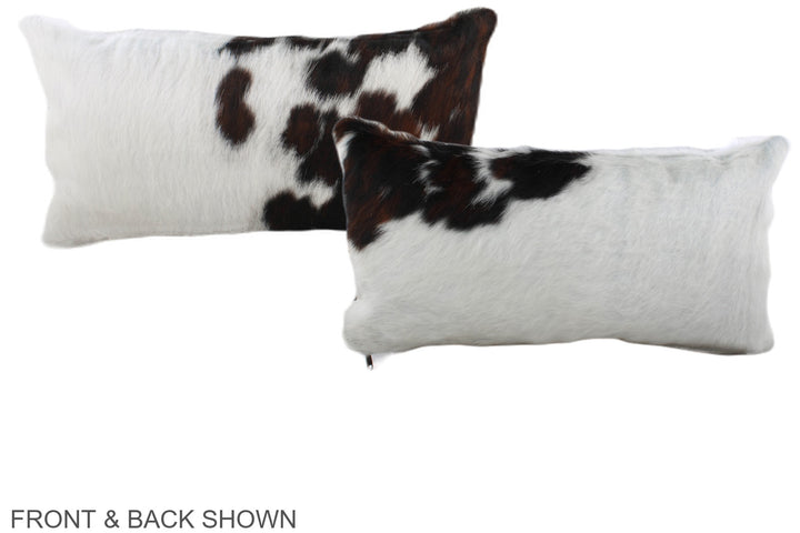 Tricolor 12"x22" Brazilian Cowhide Pillow #A39539 by Hudson Hides