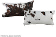 Tricolor 12"x22" Brazilian Cowhide Pillow #A39542 by Hudson Hides