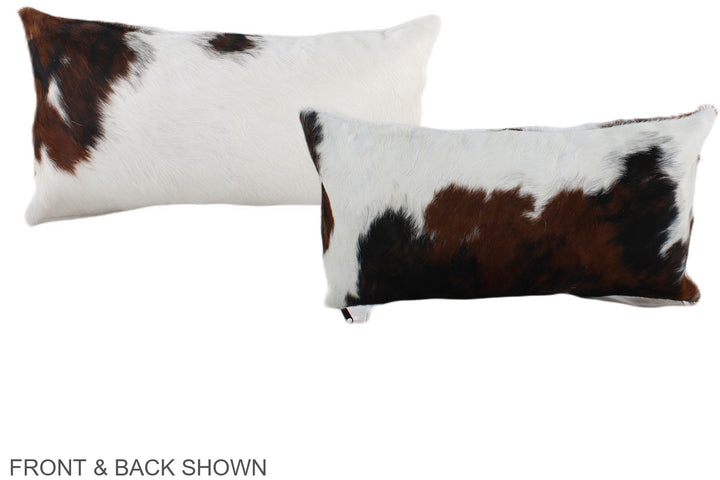 Tricolor 12"x22" Brazilian Cowhide Pillow #A39545 by Hudson Hides