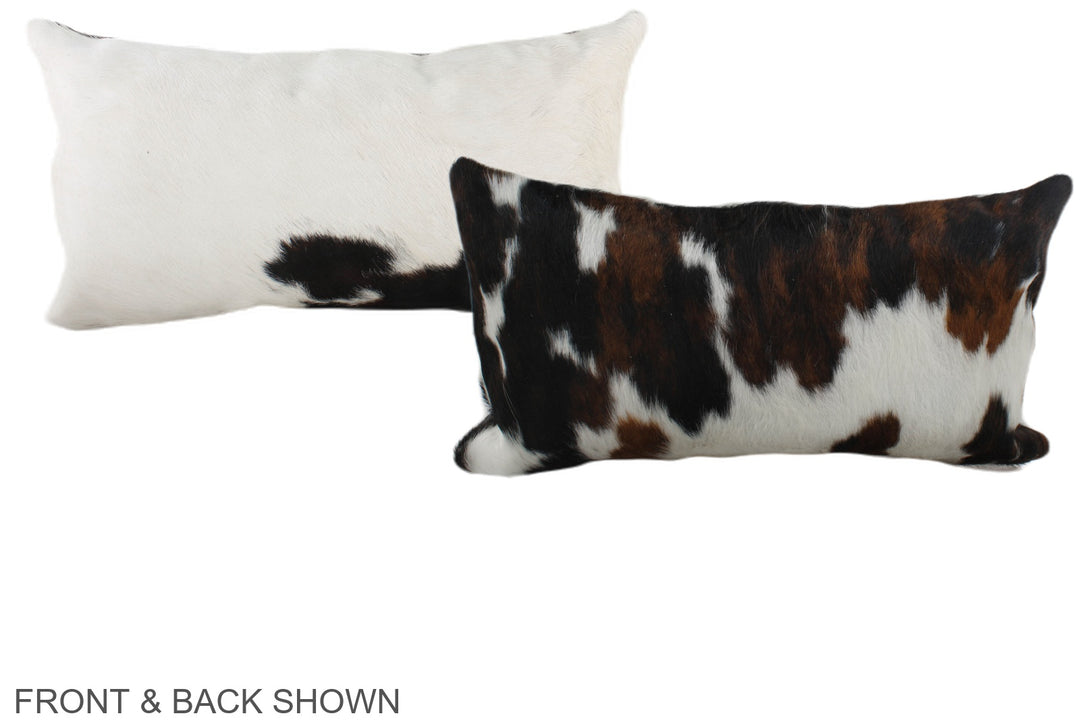 Tricolor 12"x22" Brazilian Cowhide Pillow #A39548 by Hudson Hides