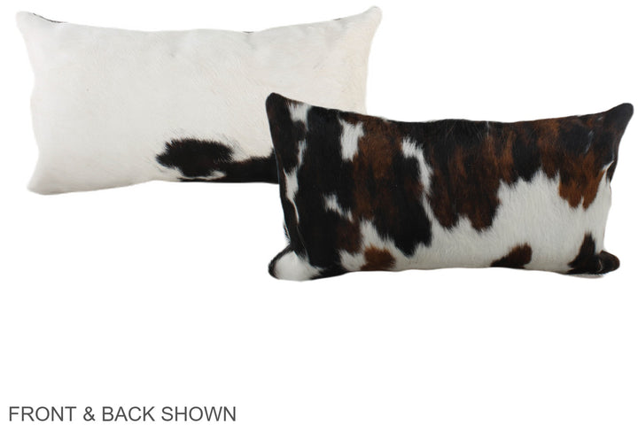 Tricolor 12"x22" Brazilian Cowhide Pillow #A39548 by Hudson Hides