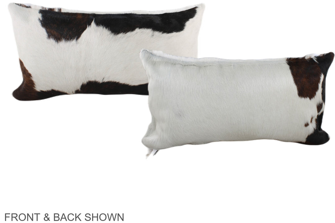 Tricolor 12"x22" Brazilian Cowhide Pillow #A39550 by Hudson Hides