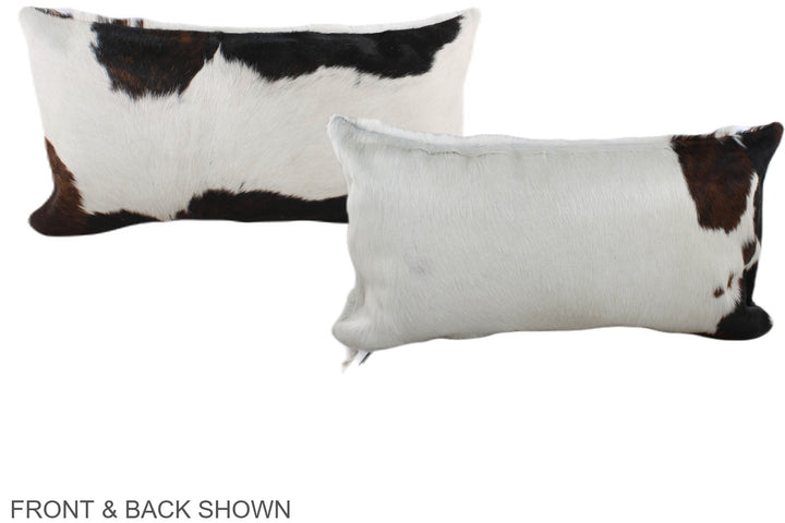 Tricolor 12"x22" Brazilian Cowhide Pillow #A39550 by Hudson Hides