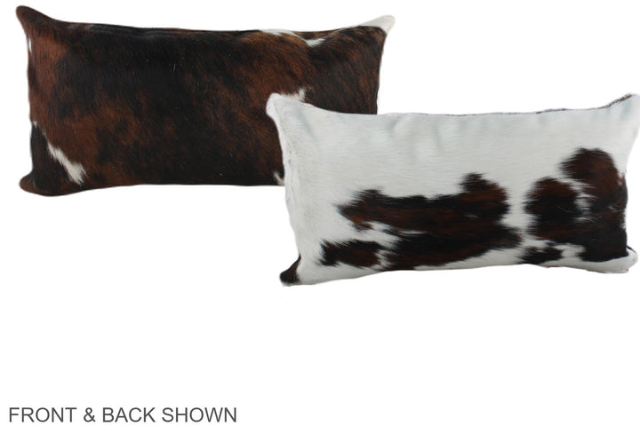 Tricolor 12"x22" Brazilian Cowhide Pillow #A39553 by Hudson Hides