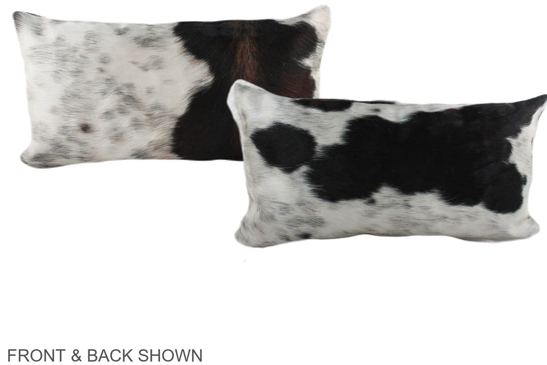 Tricolor 12"x22" Brazilian Cowhide Pillow #A39555 by Hudson Hides