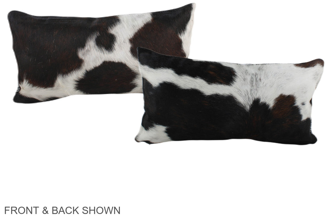 Tricolor 12"x22" Brazilian Cowhide Pillow #A39557 by Hudson Hides