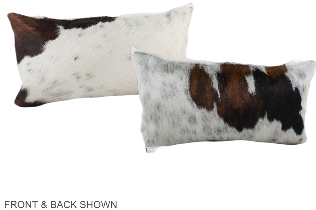Tricolor 12"x22" Brazilian Cowhide Pillow #A39558 by Hudson Hides