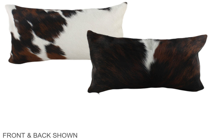 Tricolor 12"x22" Brazilian Cowhide Pillow #A39559 by Hudson Hides