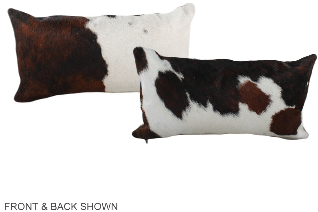 Tricolor 12"x22" Brazilian Cowhide Pillow #A39560 by Hudson Hides