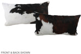 Tricolor 12"x22" Brazilian Cowhide Pillow #A39563 by Hudson Hides