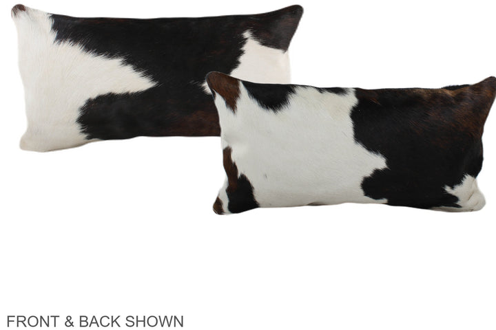 Tricolor 12"x22" Brazilian Cowhide Pillow #A39569 by Hudson Hides
