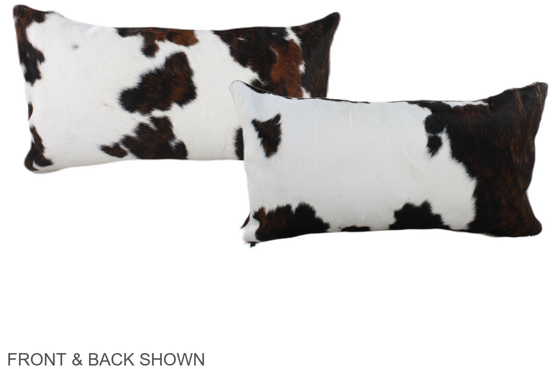 Tricolor 12"x22" Brazilian Cowhide Pillow #A39571 by Hudson Hides