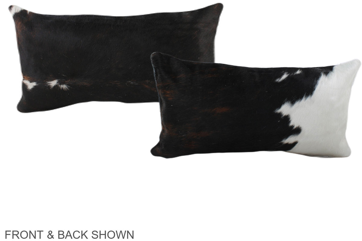 Tricolor Cowhide Pillow #A39574