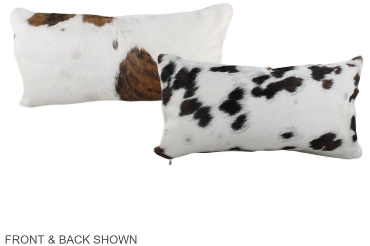 Tricolor 12"x22" Brazilian Cowhide Pillow #A39575 by Hudson Hides