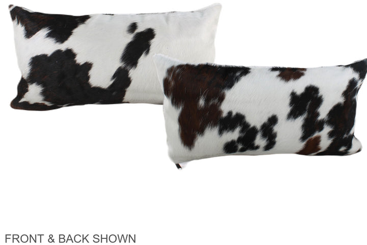 Tricolor 12"x22" Brazilian Cowhide Pillow #A39577 by Hudson Hides