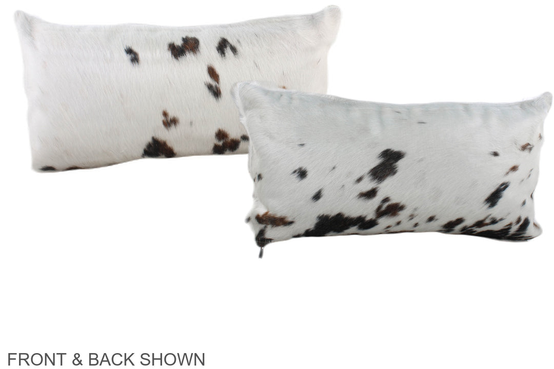 Tricolor 12"x22" Brazilian Cowhide Pillow #A39579 by Hudson Hides