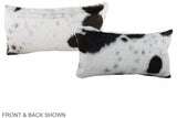 Tricolor 12"x22" Brazilian Cowhide Pillow #A39581 by Hudson Hides