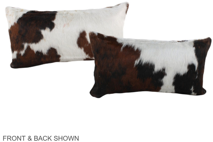 Tricolor 12"x22" Brazilian Cowhide Pillow #A39582 by Hudson Hides