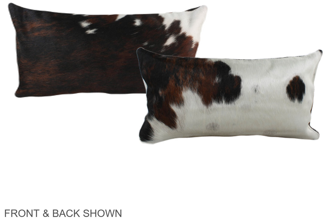 Tricolor 12"x22" Brazilian Cowhide Pillow #A39584 by Hudson Hides