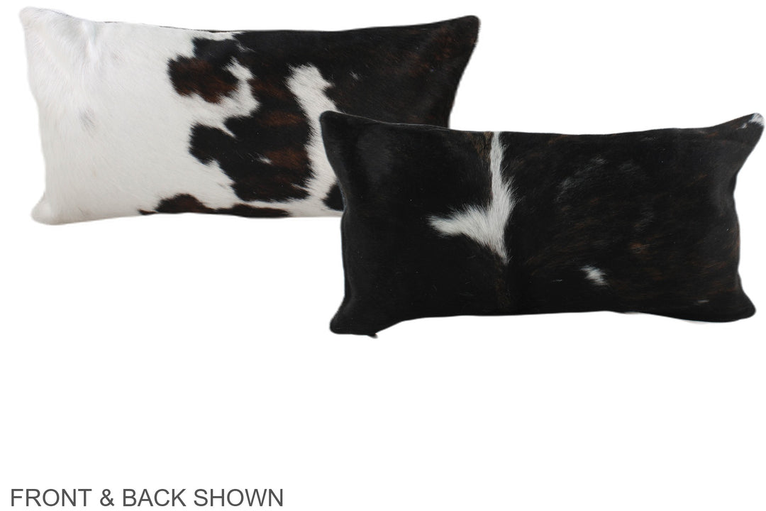 Tricolor 12"x22" Brazilian Cowhide Pillow #A39585 by Hudson Hides