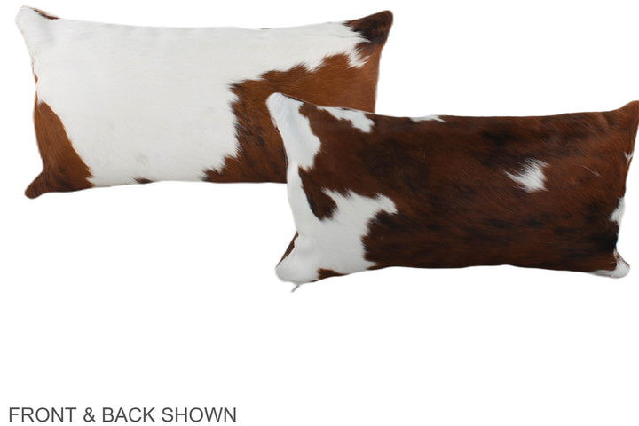 Tricolor 12"x22" Brazilian Cowhide Pillow #A39586 by Hudson Hides