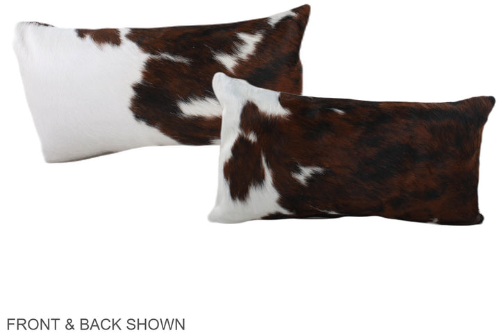 Tricolor 12"x22" Brazilian Cowhide Pillow #A39589 by Hudson Hides